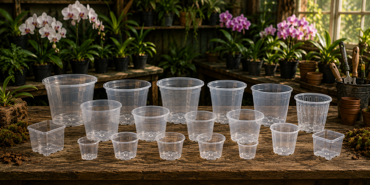 Clear Orchid Pots